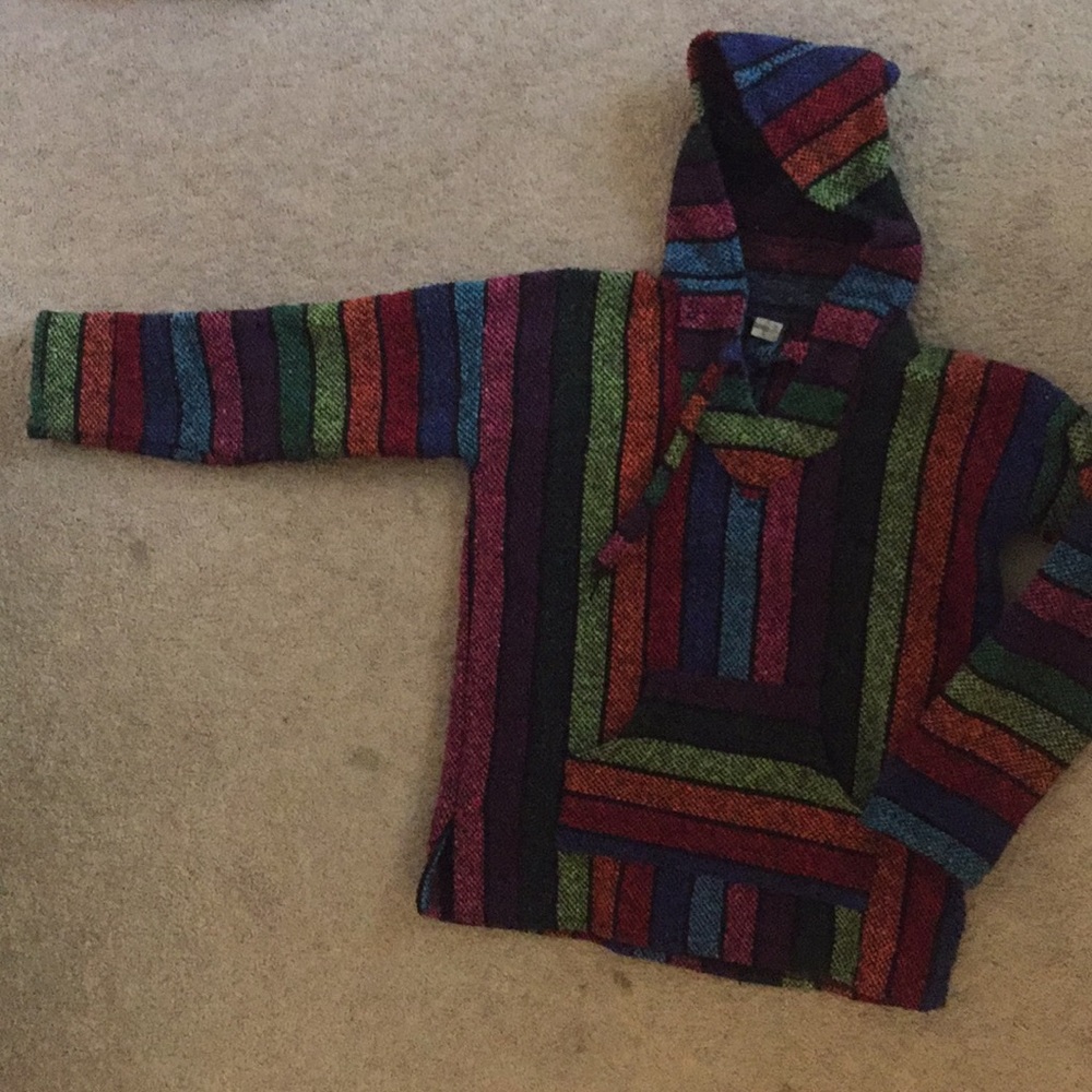 Rainbow drug rug hoodie